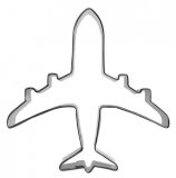 pepparkaksform litet flygplan