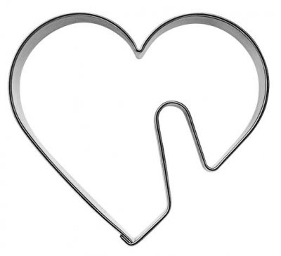 pepparkaksform hjärta på mugg